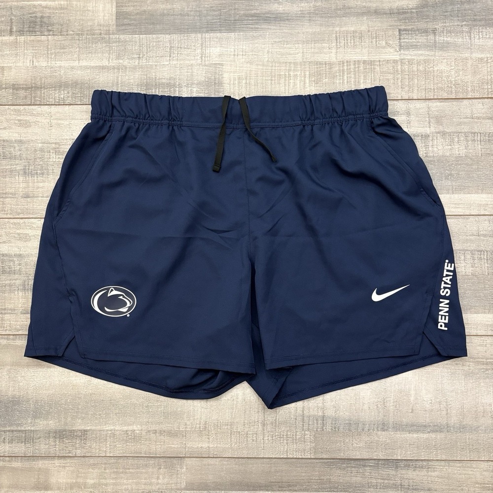 Nike Dri-Fit PSU Penn State Men’s 3XL Shorts Athletic Navy Blue Short NCAA Ball